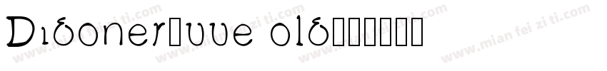 Didonesquue old字体转换